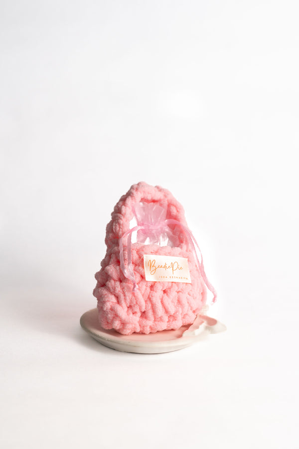 The Pink Macaron Crochet Bag