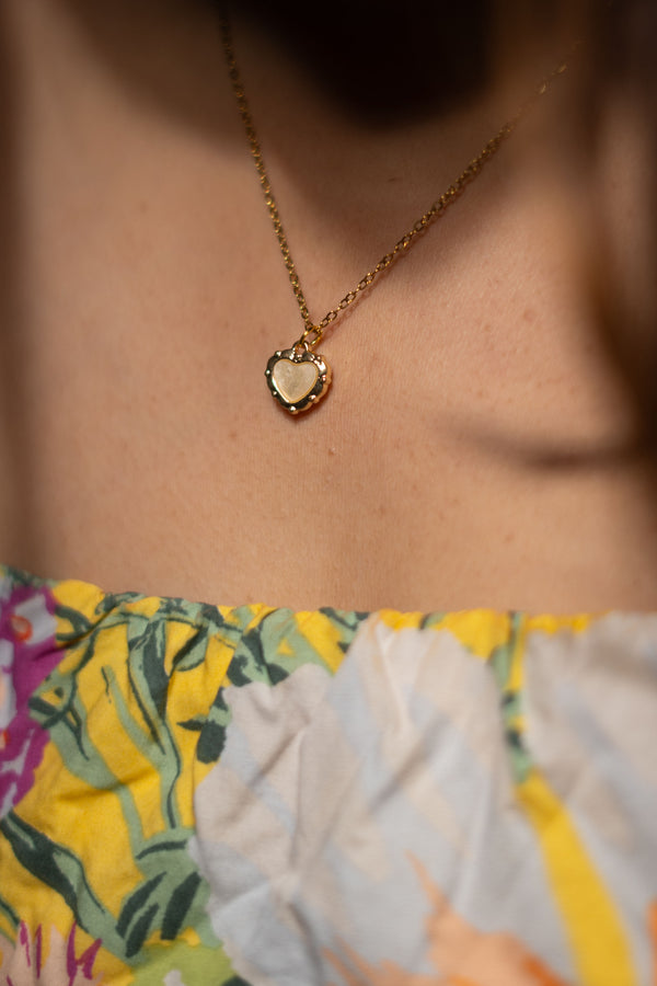 Snow Heart Necklace
