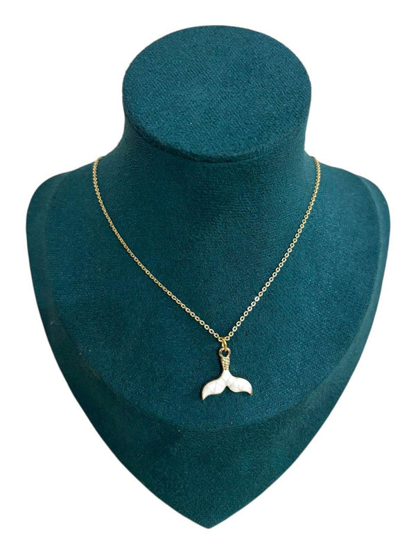 Ivory Mermaid Charm Necklace