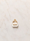White bag charm
