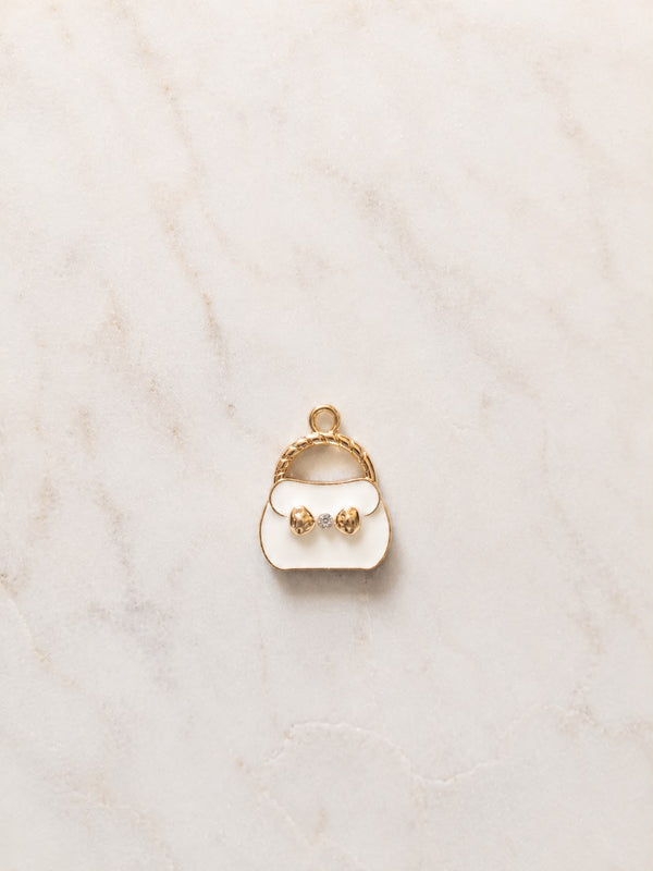 White bag charm