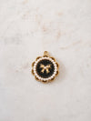 Black bow charm