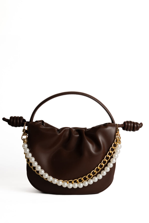 Golden Pearl Glow Bag Charm