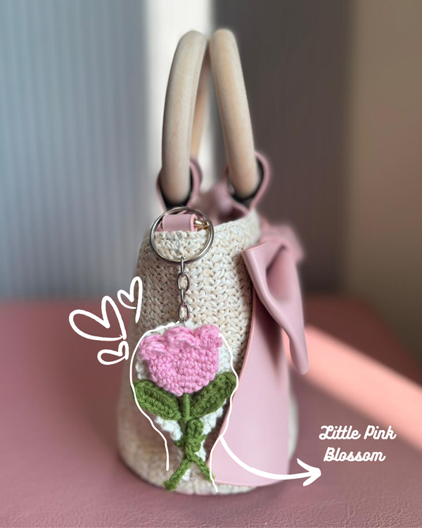 Pink Blossom Keychain