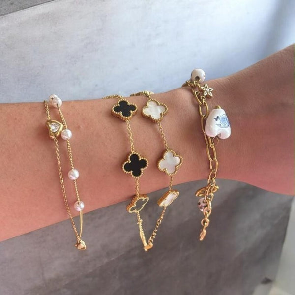 Love stacked bracelet