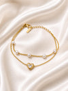 Love stacked bracelet